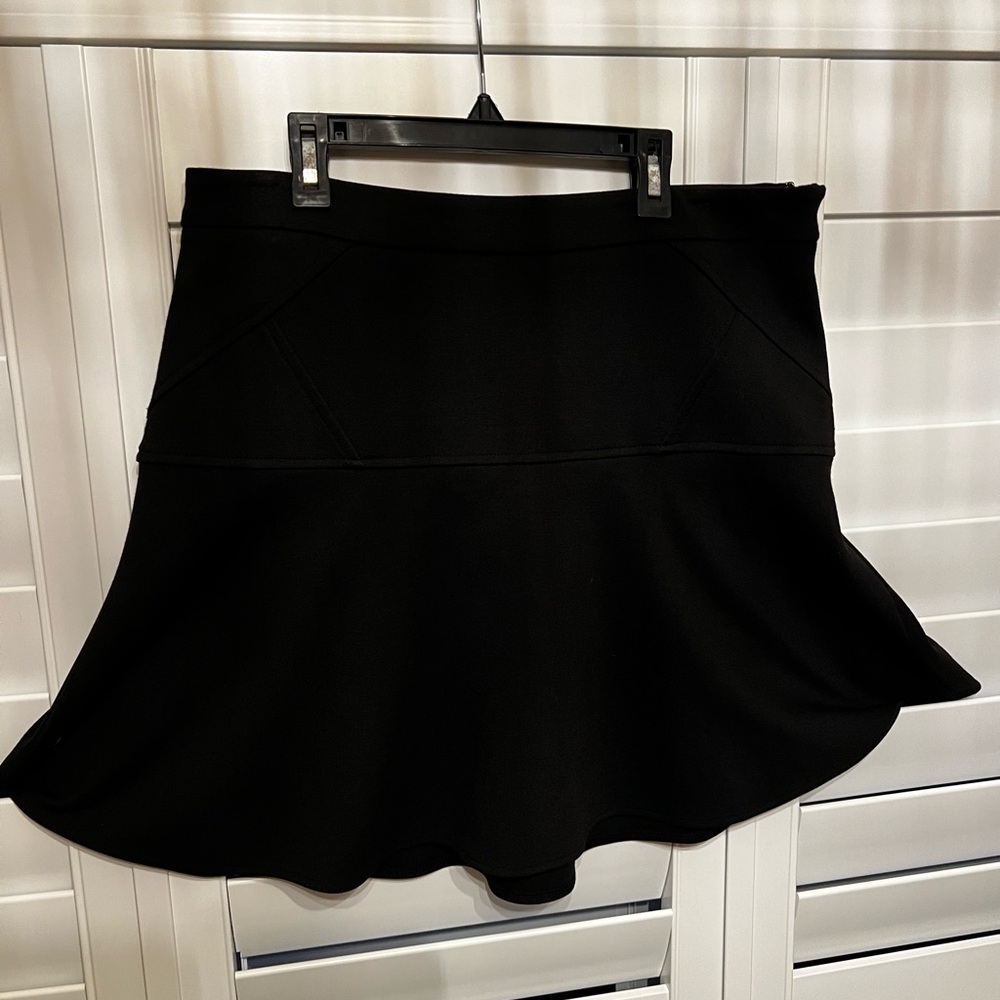 Laundry By Shelli Segal Black Mini Skater Skirt